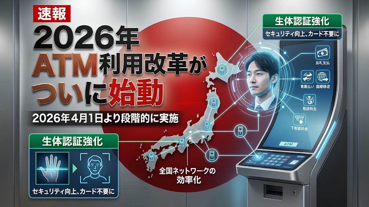 2026年ATM限度額改定|現金利用の新ルールとは