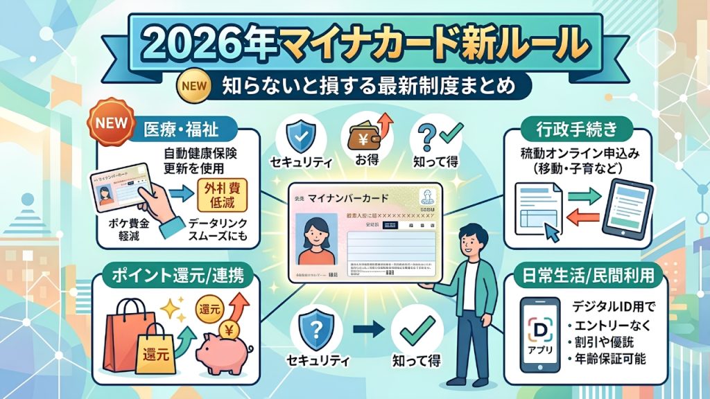 2026年マイナカード新ルール｜知らないと損する最新制度まとめ