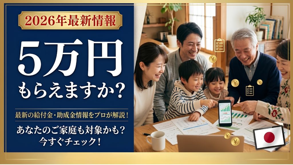 30万円給付金2026|支給条件と最新スケジュールまとめ