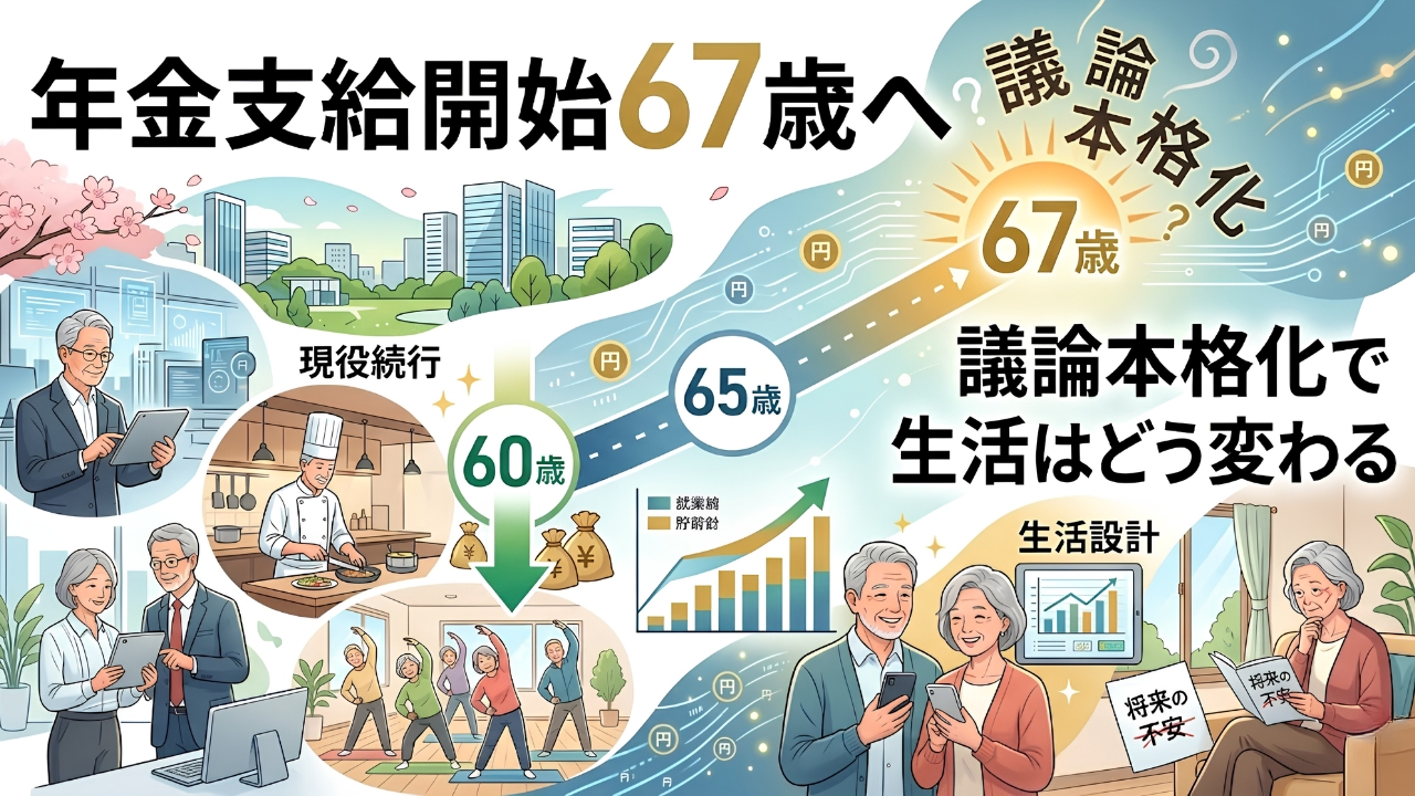 年金支給開始67歳へ|議論本格化で生活はどう変わる